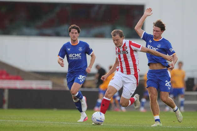 Stoke City v Everton, Pre-Season Friendly Svante Ingelsson of Stoke City during the Pre-Season Friendly match between Stoke City and Everton at the Bet365 Stadium, Stoke-on-Trent, UK on 28 July 2026. Stoke-on-Trent Bet365 Stadium Staffordshire UK Editorial use only , Copyright: xAlunxRobertsx PSI-24601-0093