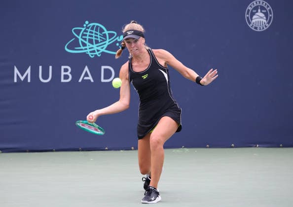 July 28, 2026, Washington, Illinois, USA: MAGDALENA FRECH of Poland during the match against Ann Li of USA in the first round of Mubadala Washington DC, USA. Tennis: Mubadala DC Open - Magdalena Frech  - ZUMAc278 20260728_zsp_c278_033 Copyright: xMarcinxCholewinskix