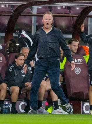 Heart of Midlothian manager Wouter Vrancken during the Hearts v Sturm Graz second leg of their Champions League second qualifying round at Tynecastle Stadium on Tuesday 28th July 2026 Heart of Midlothian v Sturm Graz, UEFA Champions League, 2nd Qualifying Round, 2nd Leg, Football, Tynecastle Park, Edinburgh, Scotland, UK - 28 Jul 2026Edinburgh Tynecastle Park Scotland United Kingdom  Copyright: xAlanxRennie Shutterstockx 17015998fy