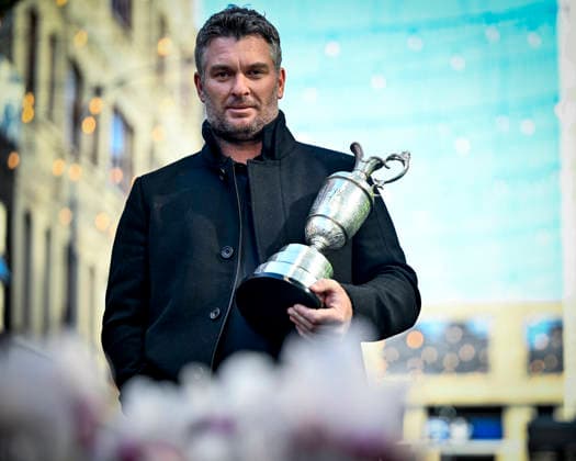 Ryan Fox holds the Claret Jug as he waits to attend the Public welcome home celebration for New Zealand golfer Ryan Fox on bringing the Claret Jug home after his historic Open Championship win. Takutai Square, Auckland, New Zealand on Tuesday 28 July 2026. Photo: Alan Lee Auckland New Zealand Copyright: xAlanxLeex xPhotosportx