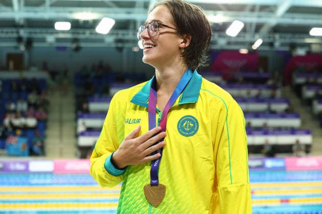July 28, 2026, Glasgow, Scotland, Great Britain: JENNA FORRESTER of Australia poses with her gold medal in the Swimming Women s 200m Individual Medley Medal Ceremony of the Commonwealth Games Glasgow 2026 at the Tollcross International Swimming Centre in Glasgow, Scotland. Glasgow Great Britain - ZUMAc179 20260728_zep_c179_091 Copyright: xMickaelxChavetx