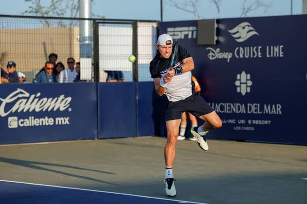 LOS CABOS TENNIS OPEN 2026 LOS CABOS TENNIS OPEN 2026 AIDAN MAYO VS JAMES DUCKWORTH 28072026 LOS CABOS, MEXICO. Action photo of James Duckworth of Australia, during a match at the Los Cabos Tennis Open 2026 at the Cabo Sports Complex in Baja California, Mexico. Foto de accion de James Duckworth de Australia, durante juego del Los Cabos Tennis Open 2026 celebrado en el Cabo Sports Complex en Baja California, Mexico. PHOTO BY IMAGENSHOP AGENCIA FOTOGRAFICA LOS CABOS BAJA CALIFORNIA MEXICO *** LOS CABOS TENNIS OPEN 2026 LOS CABOS TENNIS OPEN 2026 AIDAN MAYO VS JAMES DUCKWORTH 07 28 2026 LOS CABOS, MEXICO Action photo of James Duckworth of Australia during a match at the 2026 Los Cabos Tennis Open at the Cabo Sports Complex in Baja California, Mexico Action photo of James Duckworth of Australia, during a match at the 2026 Los Cabos Tennis Open held at the Cabo Sports Complex in Baja California, Mexico PHOTO BY IMAGENSHOP PHOTO AGENCY LOS CABOS BAJA CALIFORNIA MEXICO Copyright: xIMAGENSHOPxAGENCIAxFOTOGRAFICAx