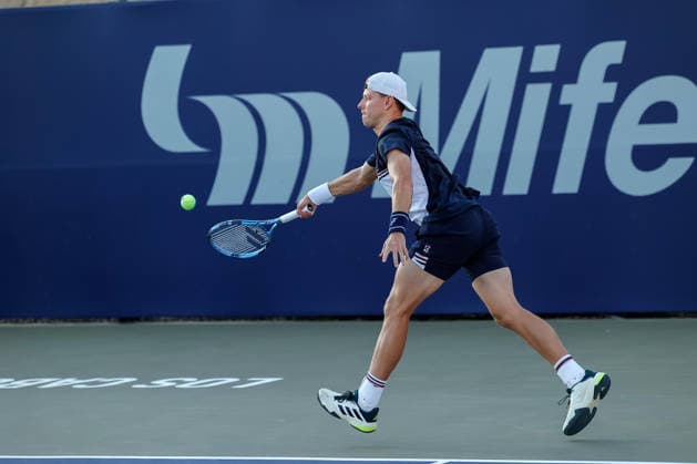 LOS CABOS TENNIS OPEN 2026 LOS CABOS TENNIS OPEN 2026 AIDAN MAYO VS JAMES DUCKWORTH 28072026 LOS CABOS, MEXICO. Action photo of James Duckworth of Australia, during a match at the Los Cabos Tennis Open 2026 at the Cabo Sports Complex in Baja California, Mexico. Foto de accion de James Duckworth de Australia, durante juego del Los Cabos Tennis Open 2026 celebrado en el Cabo Sports Complex en Baja California, Mexico. PHOTO BY IMAGENSHOP AGENCIA FOTOGRAFICA LOS CABOS BAJA CALIFORNIA MEXICO *** LOS CABOS TENNIS OPEN 2026 LOS CABOS TENNIS OPEN 2026 AIDAN MAYO VS JAMES DUCKWORTH 07 28 2026 LOS CABOS, MEXICO Action photo of James Duckworth of Australia during a match at the 2026 Los Cabos Tennis Open at the Cabo Sports Complex in Baja California, Mexico Action photo of James Duckworth of Australia, during a match at the 2026 Los Cabos Tennis Open held at the Cabo Sports Complex in Baja California, Mexico PHOTO BY IMAGENSHOP PHOTO AGENCY LOS CABOS BAJA CALIFORNIA MEXICO Copyright: xIMAGENSHOPxAGENCIAxFOTOGRAFICAx