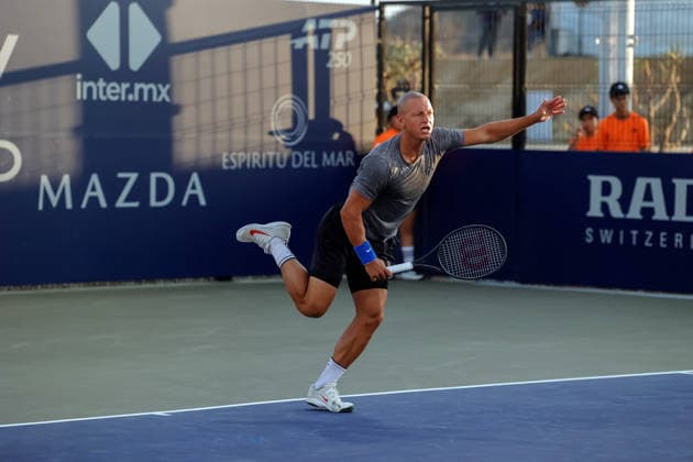 LOS CABOS TENNIS OPEN 2026 LOS CABOS TENNIS OPEN 2026 AIDAN MAYO VS JAMES DUCKWORTH 28072026 LOS CABOS, MEXICO. Action photo of Aidan Mayo of the United States, during a match at the Los Cabos Tennis Open 2026 at the Cabo Sports Complex in Baja California, Mexico. Foto de accion de Aidan Mayo de Estados Unidos, durante juego del Los Cabos Tennis Open 2026 celebrado en el Cabo Sports Complex en Baja California, Mexico. PHOTO BY IMAGENSHOP AGENCIA FOTOGRAFICA LOS CABOS BAJA CALIFORNIA MEXICO *** LOS CABOS TENNIS OPEN 2026 LOS CABOS TENNIS OPEN 2026 AIDAN MAYO VS JAMES DUCKWORTH 07 28 2026 LOS CABOS, MEXICO Action photo of Aidan Mayo of the United States during a match at the 2026 Los Cabos Tennis Open at the Cabo Sports Complex in Baja California, Mexico Action photo of Aidan Mayo of the United States, during a match at the 2026 Los Cabos Tennis Open held at the Cabo Sports Complex in Baja California, Mexico PHOTO BY IMAGENSHOP PHOTO AGENCY LOS CABOS BAJA CALIFORNIA MEXICO Copyright: xIMAGENSHOPxAGENCIAxFOTOGRAFICAx