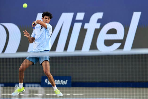 LOS CABOS TENNIS OPEN 2026 LOS CABOS TENNIS OPEN 2026 SHO SHIMABUKURO VS RODRIGO PACHECO 28072026 LOS CABOS, MEXICO. Action photo of Rodrigo Pacheco of Mexico, during a match at the Los Cabos Tennis Open 2026 at the Cabo Sports Complex in Baja California, Mexico. Foto de accion de Rodrigo Pacheco de Mexico, durante juego del Los Cabos Tennis Open 2026 celebrado en el Cabo Sports Complex en Baja California, Mexico. PHOTO BY IMAGENSHOP AGENCIA FOTOGRAFICA LOS CABOS BAJA CALIFORNIA MEXICO *** LOS CABOS TENNIS OPEN 2026 LOS CABOS TENNIS OPEN 2026 SHO SHIMABUKURO VS RODRIGO PACHECO 07 28 2026 LOS CABOS, MEXICO Action photo of Rodrigo Pacheco of Mexico during a match at the 2026 Los Cabos Tennis Open at the Cabo Sports Complex in Baja California, Mexico Action photo of Rodrigo Pacheco of Mexico, during a match at the 2026 Los Cabos Tennis Open held at the Cabo Sports Complex in Baja California, Mexico PHOTO BY IMAGENSHOP PHOTO AGENCY LOS CABOS BAJA CALIFORNIA MEXICO Copyright: xIMAGENSHOPxAGENCIAxFOTOGRAFICAx