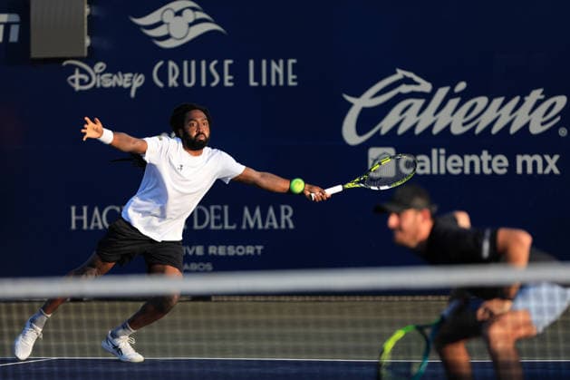 LOS CABOS TENNIS OPEN 2026 LOS CABOS TENNIS OPEN 2026 EVAN KING ROBERT GALLOWAY VS FINN REYNOLDS JAMES WATT 28072026 LOS CABOS, MEXICO. Action photo of Evan King and Robert Galloway of the United States, during a match at the Los Cabos Tennis Open 2026 at the Cabo Sports Complex in Baja California, Mexico. Foto de accion de Evan King y Robert Galloway de los Estados Unidos, durante juego del Los Cabos Tennis Open 2026 celebrado en el Cabo Sports Complex en Baja California, Mexico. PHOTO BY IMAGENSHOP AGENCIA FOTOGRAFICA LOS CABOS BAJA CALIFORNIA MEXICO *** LOS CABOS TENNIS OPEN 2026 LOS CABOS TENNIS OPEN 2026 EVAN KING ROBERT GALLOWAY VS. FINN REYNOLDS JAMES WATT 07 28 2026 LOS CABOS, MEXICO Action photo of Evan King and Robert Galloway of the United States during a match at the 2026 Los Cabos Tennis Open at the Cabo Sports Complex in Baja California, Mexico Action photo of Evan King and Robert Galloway of the United States, during a match at the 2026 Los Cabos Tennis Open held at the Cabo Sports Complex in Baja California, Mexico PHOTO BY IMAGENSHOP PHOTO AGENCY LOS CABOS BAJA CALIFORNIA MEXICO Copyright: xIMAGENSHOPxAGENCIAxFOTOGRAFICAx