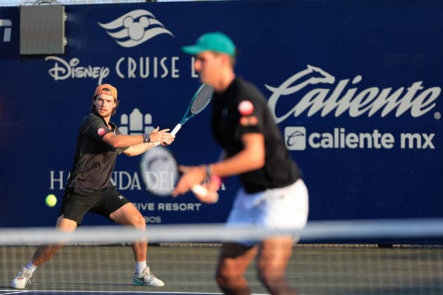 LOS CABOS TENNIS OPEN 2026 LOS CABOS TENNIS OPEN 2026 EVAN KING ROBERT GALLOWAY VS FINN REYNOLDS JAMES WATT 28072026 LOS CABOS, MEXICO. Action photo of Finn Reynolds and James Watt of Australia, during a match at the Los Cabos Tennis Open 2026 at the Cabo Sports Complex in Baja California, Mexico. Foto de accion de Finn Reynolds y James Watt de Australia, durante juego del Los Cabos Tennis Open 2026 celebrado en el Cabo Sports Complex en Baja California, Mexico. PHOTO BY IMAGENSHOP AGENCIA FOTOGRAFICA LOS CABOS BAJA CALIFORNIA MEXICO *** LOS CABOS TENNIS OPEN 2026 LOS CABOS TENNIS OPEN 2026 EVAN KING ROBERT GALLOWAY VS FINN REYNOLDS JAMES WATT 07 28 2026 LOS CABOS, MEXICO Action photo of Finn Reynolds and James Watt of Australia during a match at the 2026 Los Cabos Tennis Open at the Cabo Sports Complex in Baja California, Mexico Action photo of Finn Reynolds and James Watt of Australia, during a match at the 2026 Los Cabos Tennis Open held at the Cabo Sports Complex in Baja California, Mexico PHOTO BY IMAGENSHOP PHOTO AGENCY LOS CABOS BAJA CALIFORNIA MEXICO Copyright: xIMAGENSHOPxAGENCIAxFOTOGRAFICAx