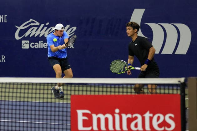 LOS CABOS TENNIS OPEN 2026 LOS CABOS TENNIS OPEN 2026 RAY HO BENJAMIN KITTAY VS JEAN JULEN ROJER THEODORE WINEGAR 28072026 LOS CABOS, MEXICO. Action photo of Ray Ho and Benjamin Kittay, during a match at the Los Cabos Tennis Open 2026 at the Cabo Sports Complex in Baja California, Mexico. Foto de accion de JRay Ho y Benjamin Kittay, durante juego del Los Cabos Tennis Open 2026 celebrado en el Cabo Sports Complex en Baja California, Mexico. PHOTO BY IMAGENSHOP AGENCIA FOTOGRAFICA LOS CABOS BAJA CALIFORNIA MEXICO *** LOS CABOS TENNIS OPEN 2026 LOS CABOS TENNIS OPEN 2026 RAY HO BENJAMIN KITTAY VS JEAN JULEN ROJER THEODORE WINEGAR 07 28 2026 LOS CABOS, MEXICO Action photo of Ray Ho and Benjamin Kittay during a match at the 2026 Los Cabos Tennis Open at the Cabo Sports Complex in Baja California, Mexico Action photo of Ray Ho and Benjamin Kittay, during a match at the 2026 Los Cabos Tennis Open held at the Cabo Sports Complex in Baja California, Mexico PHOTO BY IMAGENSHOP PHOTO AGENCY LOS CABOS BAJA CALIFORNIA MEXICO Copyright: xIMAGENSHOPxAGENCIAxFOTOGRAFICAx