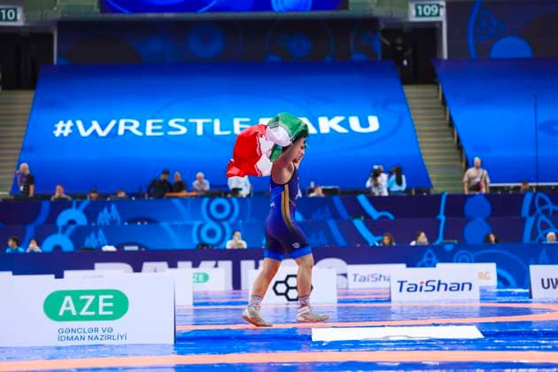 U17, U 17 Wrestling World Championships Podium 80kg GR - Gold: Alireza Hassan Rezaei (IRI), *** U17 Wrestling World Championships, 80kg Greco-Roman, Gold Medal: Alireza Hassan Rezaei (IRI),