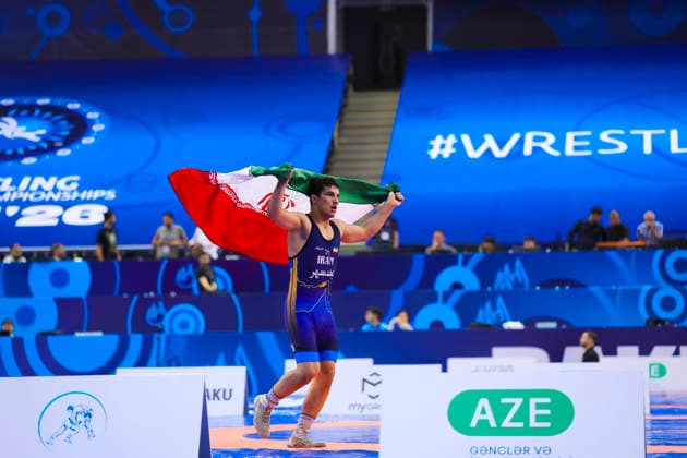 U17, U 17 Wrestling World Championships Podium 80kg GR - Gold: Alireza Hassan Rezaei (IRI), *** U17 Wrestling World Championships, 80kg Greco-Roman, Gold Medal: Alireza Hassan Rezaei (IRI),
