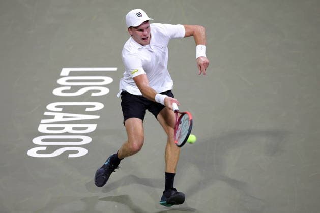 Mifel Tennis Open in Mexico US tennis player Jenson Brooksby in action against Frenchman Corentin Moutet during the Mifel Tennis Open by Telcel Oppo Los Cabos Tournament in the state of Baja California Sur, Mexico, 28 July 2026. Los Cabos Mexico  Copyright: xJorgexReyesx