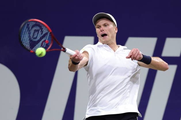 Mifel Tennis Open in Mexico US tennis player Jenson Brooksby in action against Frenchman Corentin Moutet during the Mifel Tennis Open by Telcel Oppo Los Cabos Tournament in the state of Baja California Sur, Mexico, 28 July 2026. Los Cabos Mexico  Copyright: xJorgexReyesx