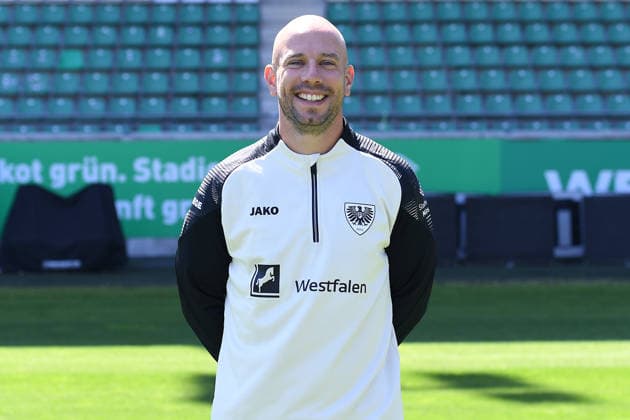 SC Preußen Münster; 3. Liga, Porträttermin 2026 2027 Tim Geidies ( Athletiktrainer Münster ); SC Preußen Münster; 3. Liga, Porträttermin 2026 2027 *** SC Preußen Münster, 3rd Division, Profile Session 2026–2027 Tim Geidies, Athletic Trainer, Münster SC Preußen Münster, 3rd Division, Profile Session 2026–2027 xRx