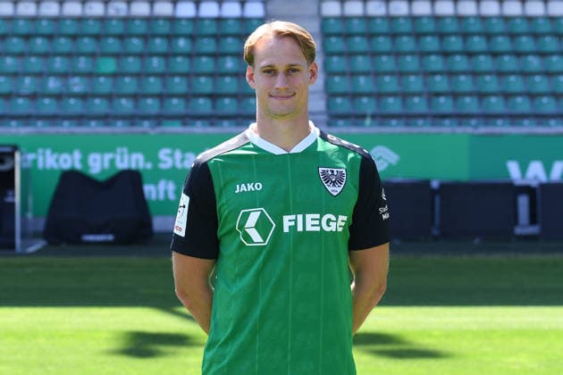 SC Preußen Münster; 3. Liga, Porträttermin 2026 2027 Oscar Vilhelmsson ( Münster ); SC Preußen Münster; 3. Liga, Porträttermin 2026 2027 *** SC Preußen Münster, 3rd Division, Photo Shoot 2026–2027 Oscar Vilhelmsson Münster SC Preußen Münster, 3rd Division, Photo Shoot 2026–2027 xRx