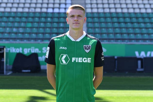 SC Preußen Münster; 3. Liga, Porträttermin 2026 2027 Mika Stuhlmacher ( Münster ); SC Preußen Münster; 3. Liga, Porträttermin 2026 2027 *** SC Preußen Münster, 3rd Division, Photo Shoot 2026–2027 Mika Stuhlmacher Münster SC Preußen Münster, 3rd Division, Photo Shoot 2026–2027 xRx