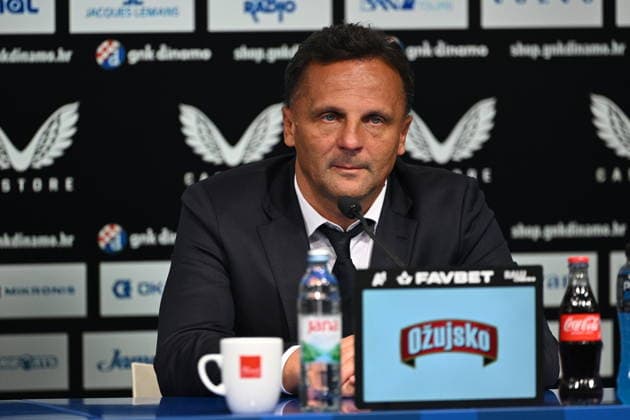 Croatia, Zagreb, 280726. Maksimir Stadium. press conference, PK, Pressekonferenz after the UEFA Champions League second qualifying round match, GNK Dinamo - FC Thun. In the photo: Mario Kovacevic. Photo: Damir Krajac CROPIX Zagreb Croatia Copyright: xxDamirxKrajacx press_kovacevic2-280726