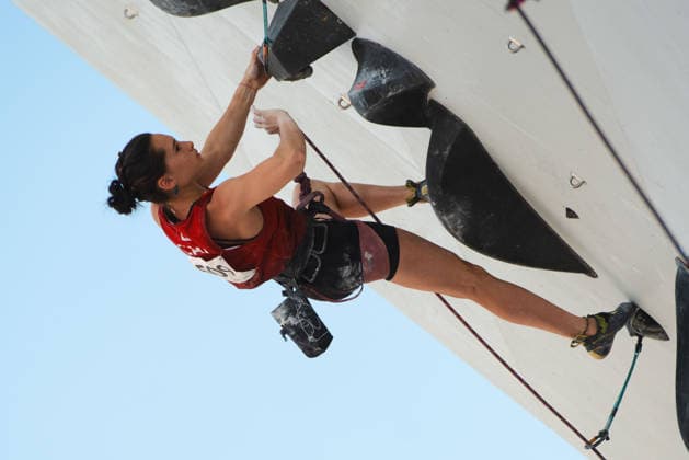 July 28, 2026, Salt Lake City, Utah, USA: Canadian national team, Nationalteam climber CEDAR PIDGEON makes a right handed clip on the women s semi final route Salt Lake City USA - ZUMAs381 20260728_znp_s381_001 Copyright: xAndrewxSzakmeisterx