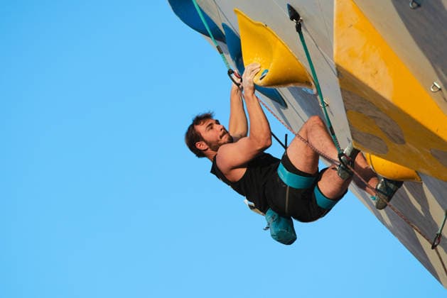 July 28, 2026, Salt Lake City, Utah, USA: United States Boulder national team, Nationalteam member HUGO HOYER on the men s final route Lead Finals Wrap Up In World Climbing Pan America Series 2026  - ZUMAs381 20260728_znp_s381_006 Copyright: xAndrewxSzakmeisterx