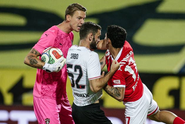 IPA87081089 - Spartak s Martin Vantruba and Erik Sabo in a scuffle during the Conference League qualifying match between FC CSKA 1948 and Spartak Trnava at Vasil Levski Stadium in Sofia, Bulgaria, on July 28, 2026  Copyright: xIvanxSxIvanov IPAxSportx xx 87081089