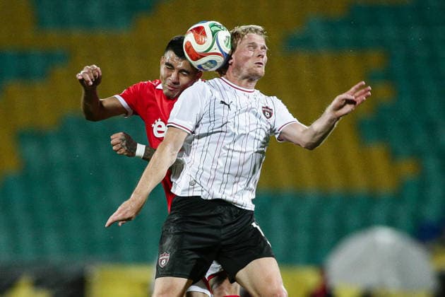 IPA87081105 - CSKA 1948 s Hector Cuellar in action against Spartak s Tijmen Wildeboer during the Conference League qualifying match between FC CSKA 1948 and Spartak Trnava at Vasil Levski Stadium in Sofia, Bulgaria, on July 28, 2026  Copyright: xIvanxSxIvanov IPAxSportx xx 87081105