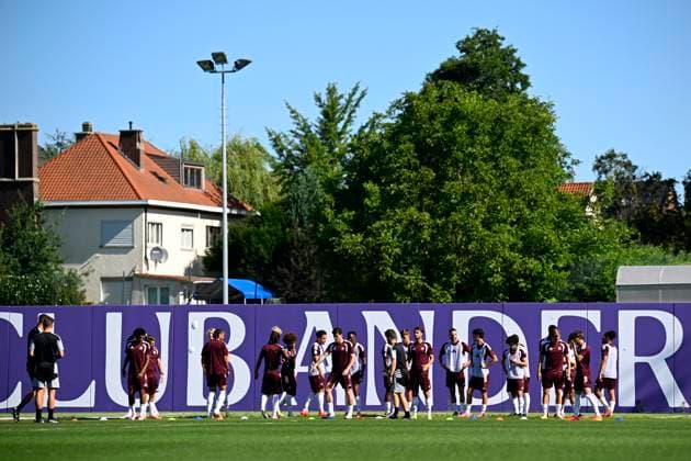RSC Anderlecht v Hammarby IF - UEFA Europa League Media Activities 29 07 2026 NEERPEDE, BELGIUM - JULY 29 : players of RSC Anderlecht pictured during a training session ahead of the UEFA Europa League 2026 27 second qualifying round second leg between RSC Anderlecht and Hammarby IF on July 29, 2026 in Neerpede, Belgium, 29 07 2026 Neerpede Belgium  Copyright: xTomasxSiskx