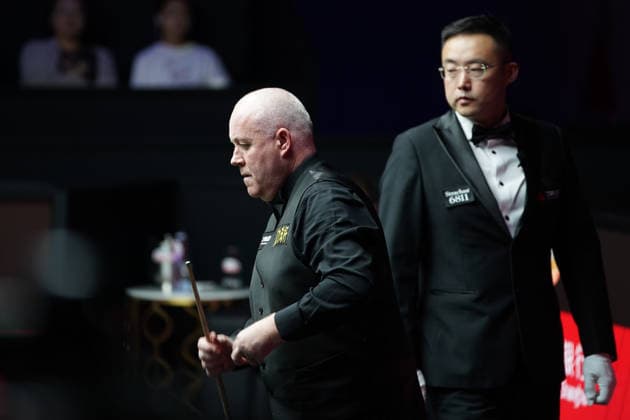 SHANGHAI, CHINA - JULY 29: John Higgins of Scotland reacts in the second round match against Jack Lisowski of England on Day 3 of the 2026 Snooker Shanghai Masters on July 29, 2026 in Shanghai, China.  Copyright: xTaixChengzhex 111657039966