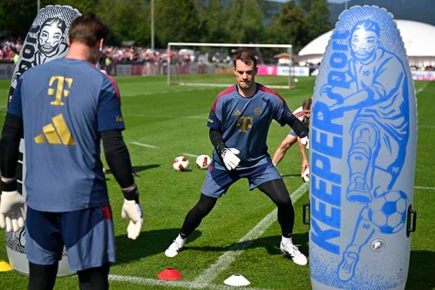 29.07.2026, Fussball Bundesliga 2026 2027, Trainingslager FC Bayern München in Rottach-Egern am Tegernsee (Bayern). Torwart Manuel Neuer (FC Bayern München) *** July 29, 2026, 2026–2027 Bundesliga, FC Bayern Munich training camp in Rottach Egern on Lake Tegernsee, Bavaria; goalkeeper Manuel Neuer, FC Bayern Munich