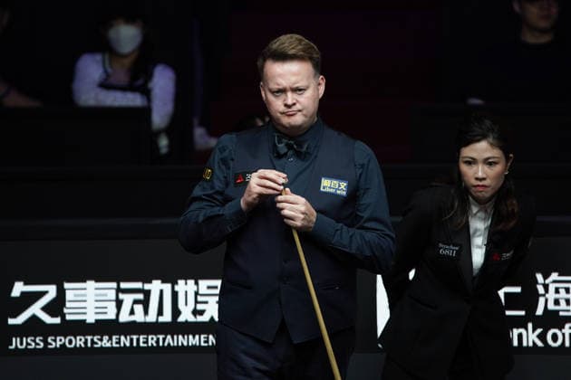 SHANGHAI, CHINA - JULY 29: Shaun Murphy of England chalks the cue in the second round match against Zhou Yuelong of China on Day 3 of the 2026 Snooker Shanghai Masters on July 29, 2026 in Shanghai, China.  Copyright: xTaixChengzhex 111657039273