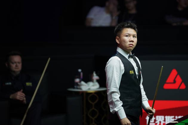 SHANGHAI, CHINA - JULY 29: Zhou Yuelong of China reacts in the second round match against Shaun Murphy of England on Day 3 of the 2026 Snooker Shanghai Masters on July 29, 2026 in Shanghai, China.  Copyright: xTaixChengzhex 111657039271