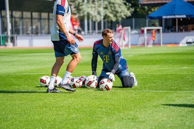 Trainingslager, FC Bayern München am 29.07.2026 in Rottach-Egern Manuel Neuer im Torwarttraining *** Training camp, FC Bayern Munich on July 29, 2026, in Rottach-Egern: Manuel Neuer during goalkeeper training Copyright: xBahhoxKarax