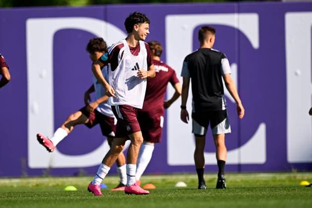 RSC Anderlecht v Hammarby IF - UEFA Europa League Media Activities 29 07 2026 NEERPEDE, BELGIUM - JULY 29 : Degreef Tristan midfielder of RSC Anderlecht pictured during a training session ahead of the UEFA Europa League 2026 27 second qualifying round second leg between RSC Anderlecht and Hammarby IF on July 29, 2026 in Neerpede, Belgium, 29 07 2026 Neerpede Belgium  Copyright: xTomasxSiskx