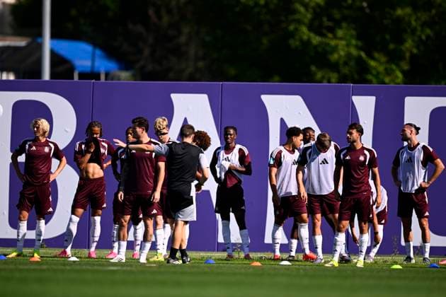 RSC Anderlecht v Hammarby IF - UEFA Europa League Media Activities 29 07 2026 NEERPEDE, BELGIUM - JULY 29 : players of RSC Anderlecht pictured during a training session ahead of the UEFA Europa League 2026 27 second qualifying round second leg between RSC Anderlecht and Hammarby IF on July 29, 2026 in Neerpede, Belgium, 29 07 2026 Neerpede Belgium  Copyright: xTomasxSiskx