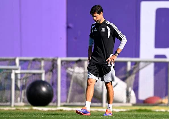RSC Anderlecht v Hammarby IF - UEFA Europa League Media Activities 29 07 2026 NEERPEDE, BELGIUM - JULY 29 : Bruno Vitor head coach of RSC Anderlecht pictured during a training session ahead of the UEFA Europa League 2026 27 second qualifying round second leg between RSC Anderlecht and Hammarby IF on July 29, 2026 in Neerpede, Belgium, 29 07 2026 Neerpede Belgium  Copyright: xTomasxSiskx