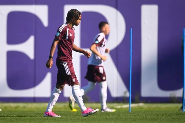 RSC Anderlecht v Hammarby IF - UEFA Europa League Media Activities 29 07 2026 NEERPEDE, BELGIUM - JULY 29 : Onia Seke Jayden forward of RSC Anderlecht pictured during a training session ahead of the UEFA Europa League 2026 27 second qualifying round second leg between RSC Anderlecht and Hammarby IF on July 29, 2026 in Neerpede, Belgium, 29 07 2026 Neerpede Belgium  Copyright: xTomasxSiskx