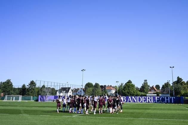 Anderlecht s players pictured at a training session of Belgian RSC Anderlecht, Wednesday 29 July in Brussels, in preparations of the second leg of the second qualifying round for the UEFA Europa League against Swedish Hammarby IF. TOM GOYVAERTS TomxGoyvaerts  x182286670x