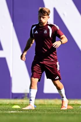 RSC Anderlecht v Hammarby IF - UEFA Europa League Media Activities 29 07 2026 NEERPEDE, BELGIUM - JULY 29 : Bertaccini Adriano forward of RSC Anderlecht pictured during a training session ahead of the UEFA Europa League 2026 27 second qualifying round second leg between RSC Anderlecht and Hammarby IF on July 29, 2026 in Neerpede, Belgium, 29 07 2026 Neerpede Belgium  Copyright: xTomasxSiskx