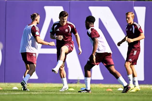 RSC Anderlecht v Hammarby IF - UEFA Europa League Media Activities 29 07 2026 NEERPEDE, BELGIUM - JULY 29 : Biancone Giulian defender of RSC Anderlecht pictured during a training session ahead of the UEFA Europa League 2026 27 second qualifying round second leg between RSC Anderlecht and Hammarby IF on July 29, 2026 in Neerpede, Belgium, 29 07 2026 Neerpede Belgium  Copyright: xTomasxSiskx