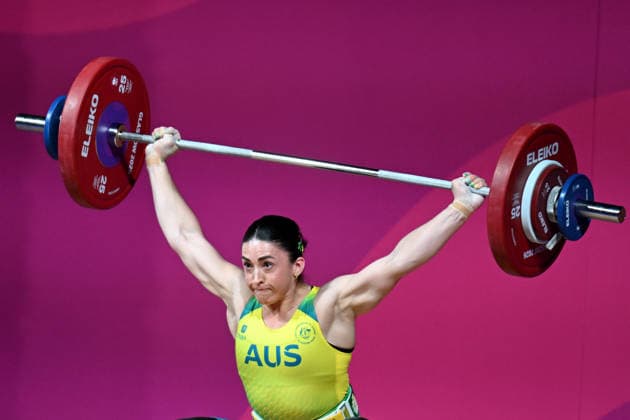 COM26 WEIGHTLIFTING, Isabella Andueza of Australia competes in the Women™s 89kg Weightlifting during the Glasgow 2026 Commonwealth Games at the SEC Armadillo in Glasgow, Scotland, Wednesday, July 29, 2026. ( NO ARCHIVING, EDITORIAL USE ONLY Glasgow Scotland United Kingdom  Copyright: xLUKASxCOCHx 20260729117743951839