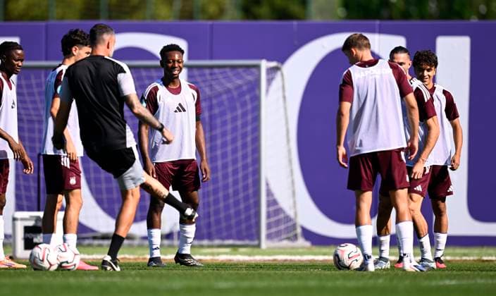 RSC Anderlecht v Hammarby IF - UEFA Europa League Media Activities 29 07 2026 NEERPEDE, BELGIUM - JULY 29 : pictured during a training session ahead of the UEFA Europa League 2026 27 second qualifying round second leg between RSC Anderlecht and Hammarby IF on July 29, 2026 in Neerpede, Belgium, 29 07 2026 Neerpede Belgium  Copyright: xTomasxSiskx