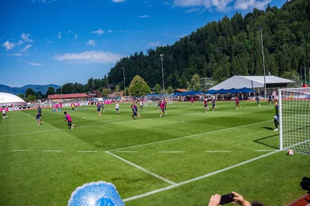 Trainingslager, FC Bayern München am 29.07.2026 in Rottach-Egern Trainingsspiel des FC Bayern München *** Training Camp, FC Bayern Munich on July 29, 2026, in Rottach Egern; FC Bayern Munich Friendly Match Copyright: xBahhoxKarax