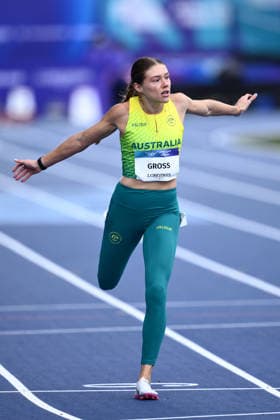 COM26 ATHLETICS, Mia Gross of Australia competes in the Women s 200m Heats during the Glasgow 2026 Commonwealth Games at Scotstoun Stadium in Glasgow, Scotland, Wednesday, July 29, 2026. ( NO ARCHIVING, EDITORIAL USE ONLY Glasgow United Kingdom  Copyright: xJOELxCARRETTx 20260729125966089230