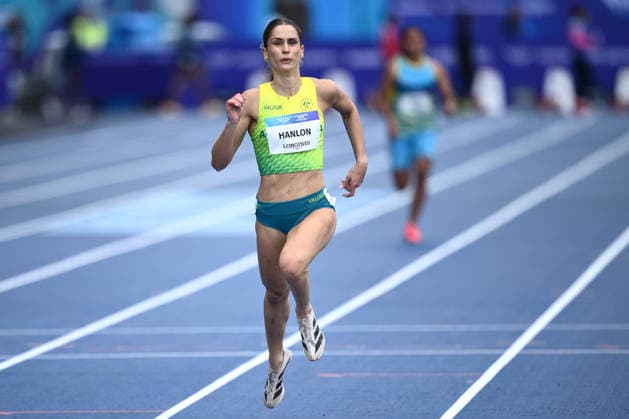 COM26 ATHLETICS, Monique Hanlon of Australia competes in the Women s 200m Heats during the Glasgow 2026 Commonwealth Games at Scotstoun Stadium in Glasgow, Scotland, Wednesday, July 29, 2026. ( NO ARCHIVING, EDITORIAL USE ONLY Glasgow United Kingdom  Copyright: xJOELxCARRETTx 20260729122172495319