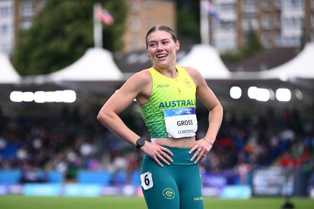 COM26 ATHLETICS, Mia Gross of Australia competes in the Women s 200m Heats during the Glasgow 2026 Commonwealth Games at Scotstoun Stadium in Glasgow, Scotland, Wednesday, July 29, 2026. ( NO ARCHIVING, EDITORIAL USE ONLY Glasgow United Kingdom  Copyright: xJOELxCARRETTx 20260729131896059910