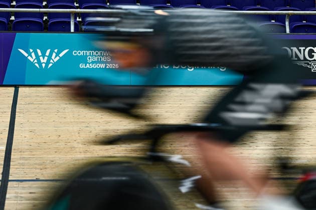 Glasgow 2026 Commonwealth Games Picture by Olly Hassell SWpix.com - 29 07 2026 - Glasgow 2026 Commonwealth Games - Track cycling, Rad, Radsport, Bahnrad, Bahn and Para Track Cycling - Sir Chris Hoy Velodrome, Glasgow, Scotland - Training - New Zealand Copyright: x xSWpix.comx(t axPhotographyxHubxLtd)xOllyxHassell SWpix.comx SWP-3419-0006