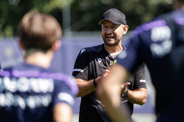 SOCCER - UEFA ECL, A.Wien vs Liepaja VIENNA,AUSTRIA,29.JUL.26 - SOCCER - UEFA Conference League, qualification, Austria Wien vs FK Liepaja, preview, training A.Wien. Image shows head coach Stephan Helm (A.Wien).  GEPAxpictures xArminxRauthner