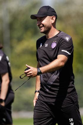 SOCCER - UEFA ECL, A.Wien vs Liepaja VIENNA,AUSTRIA,29.JUL.26 - SOCCER - UEFA Conference League, qualification, Austria Wien vs FK Liepaja, preview, training A.Wien. Image shows head coach Stephan Helm (A.Wien).  GEPAxpictures xArminxRauthner