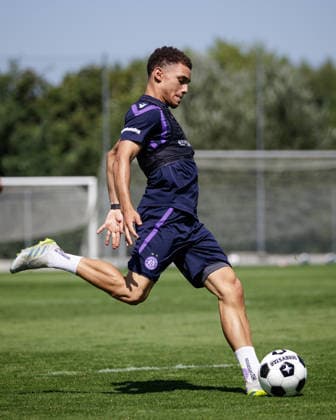 SOCCER - UEFA ECL, A.Wien vs Liepaja VIENNA,AUSTRIA,29.JUL.26 - SOCCER - UEFA Conference League, qualification, Austria Wien vs FK Liepaja, preview, training A.Wien. Image shows Daniel Nnodim (A.Wien).  GEPAxpictures xArminxRauthner