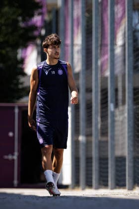 SOCCER - UEFA ECL, A.Wien vs Liepaja VIENNA,AUSTRIA,29.JUL.26 - SOCCER - UEFA Conference League, qualification, Austria Wien vs FK Liepaja, preview, training A.Wien. Image shows Sanel Saljic (A.Wien).  GEPAxpictures xArminxRauthner