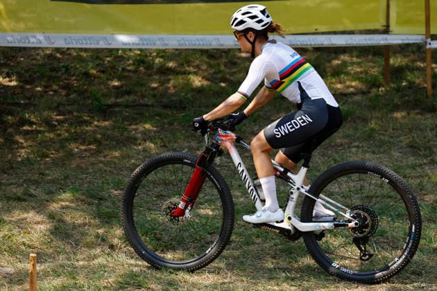 29.07.2026, Monteceneri, Monteceneri, 2026 UEC Mountain Bike European Championships: Cross Country Short Track Official Training, Jenny Rissveds (SWE, Women Elite, Reigning World Champion) Monteceneri Monteceneri Ticino Switzerland *** July 29, 2026, Monteceneri, Monteceneri, 2026 UEC Mountain Bike European Championships Cross Country Short Track Official Training, Jenny Rissveds (SWE), Women s Elite, Reigning World Champion, Monteceneri, Monteceneri, Ticino, Switzerland Copyright: xJustPictures.ch FrancescoxMinghettix jp-en-FrMi-_NG_0253