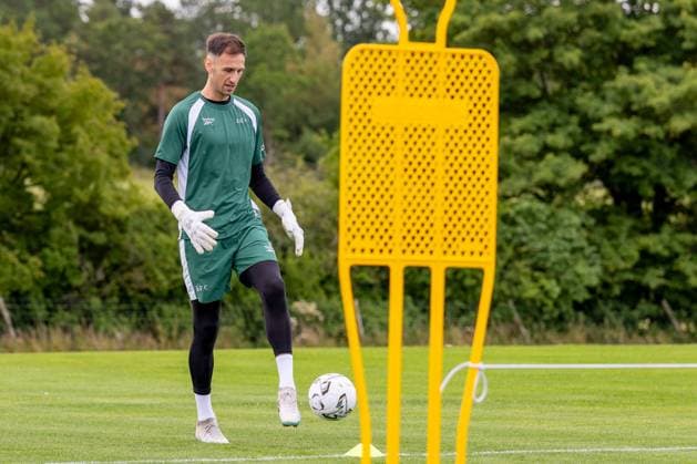 Raphael Sallinger of Hibernian during a training session ahead of the clash with KF Malisheva Hibernian Training, Football, Hibernian Training Centre, Edinburgh, Scotland, UK - 29 Jul 2026Edinburgh Hibernian Training Centre Scotland United Kingdom EDITORIAL USE ONLY No use with unauthorised audio, video, data, fixture lists, club league logos or live services. Online in-match use limited to 120 images, no video emulation. No use in betting, games or single club league player publications.  Copyright: xAlanxRennie Shutterstockx 17016053h
